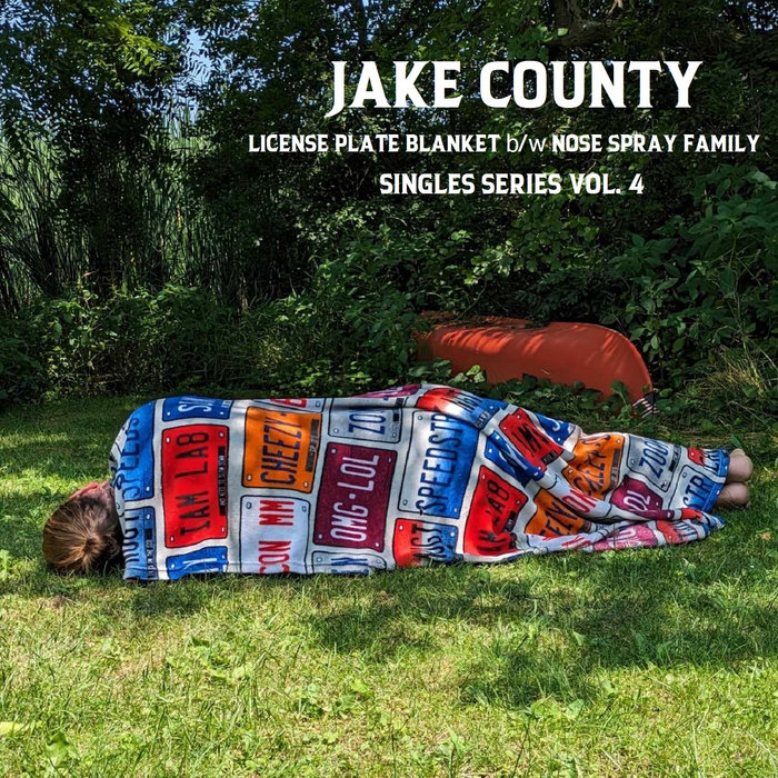 License Plate Blanket b/w Nose Spray Family Jake County Brown Bear
