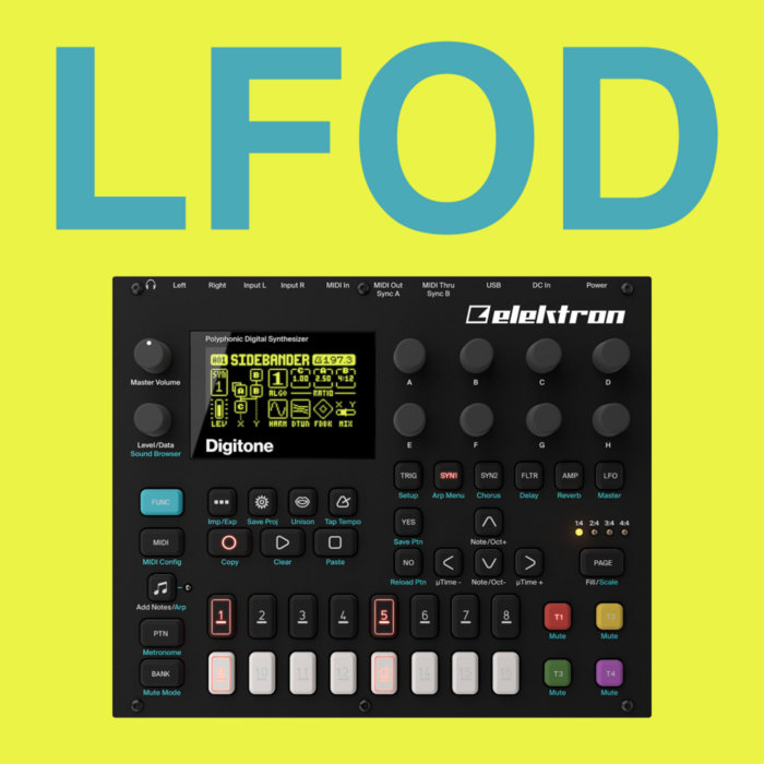 LFOD section randomizer and LFO per knob for Digitone | machine aura