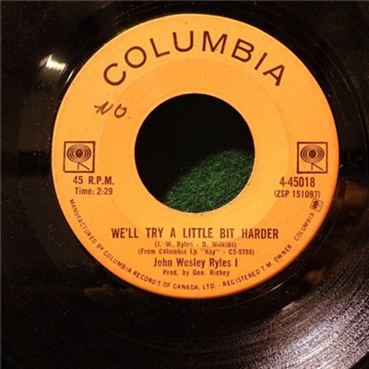 Well Try A Little Bit Harder | John Wesley Ryles