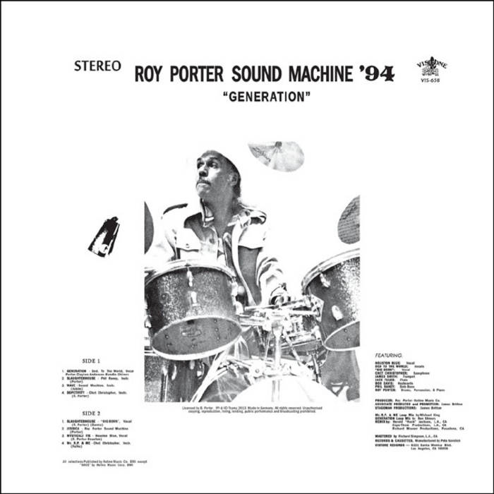 【2024秋冬新作】 Roy | Generation Porter Rec. Tramp | '94 Machine Sound 洋楽