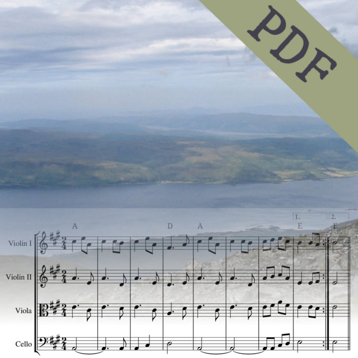 Winyadepla Shetland fiddle tune harmony parts sheet music Folk