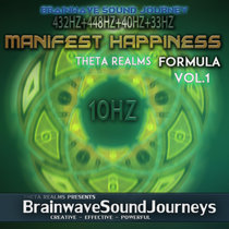 Manifest Happiness Vol.1 10 hz Alpha wave Series cover art