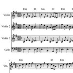 The Butterfly - Irish tune harmony parts sheet music for string quartet, trio or duo