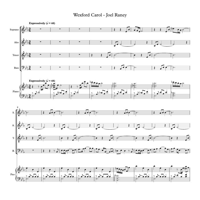 Wexford Carol Joel Raney Choral Music Practice Files
