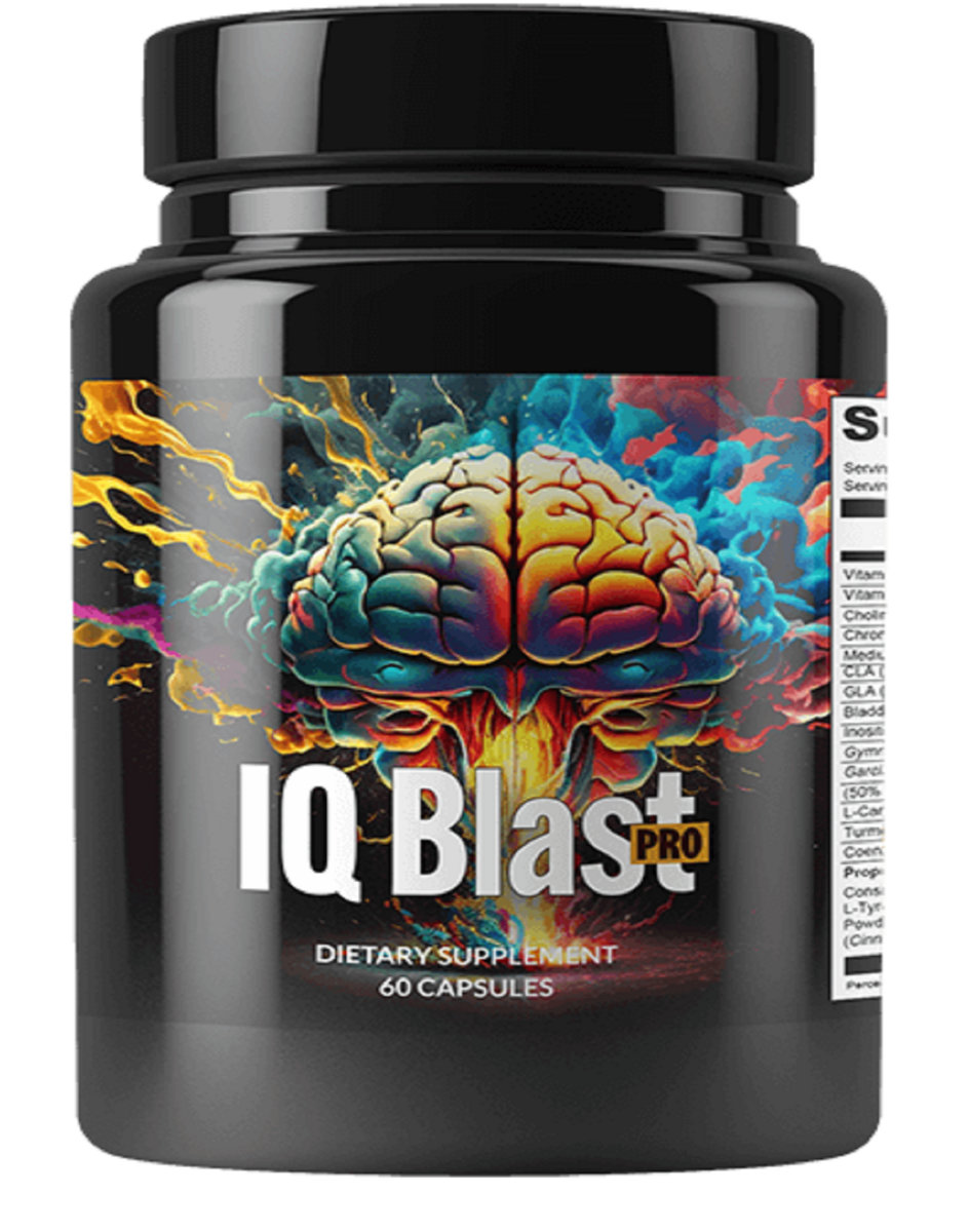 3 Pack) IQ Blast Pro Brain Supplement Pills IQBlast Pro Capsules (180
