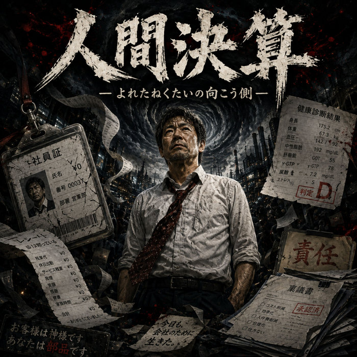 人間決算 ― よれたねくたいの向こう側 ―のBandcamp公式ジャケット