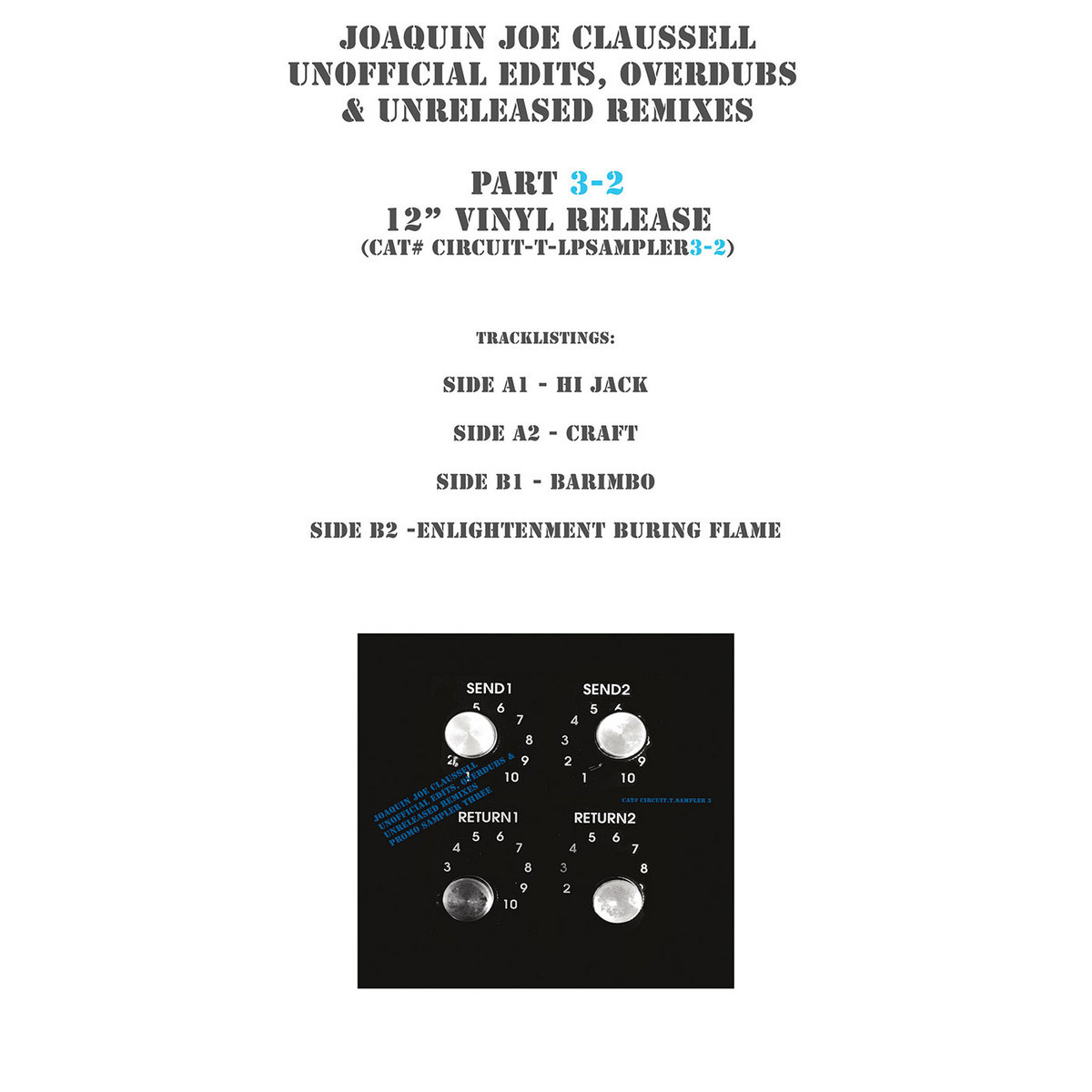 洋楽 JOE CLAUSSELL UNOFFICIAL EDITS OVERDUBS Unofficial Edits, Overdubs & Unreleased Remixes Part 2 - 12