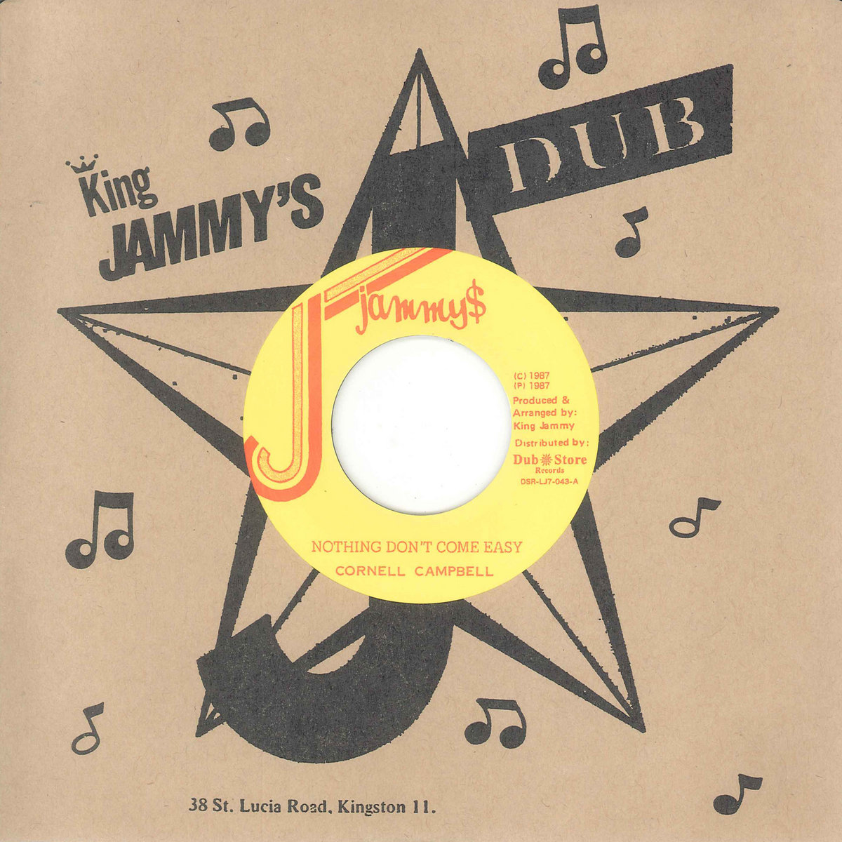 Cornell Campbell - Nothing Don't Come Easy / Nothing Don't Come Easy Version