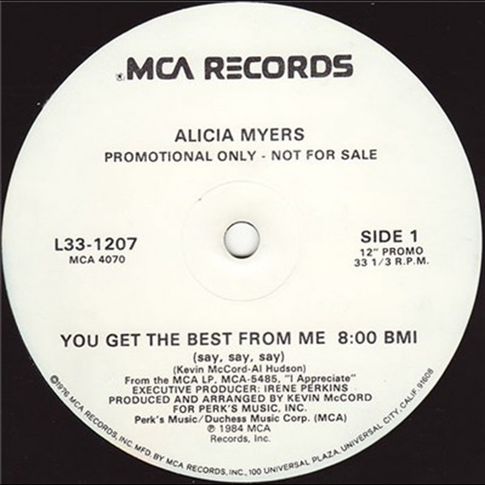 You Get The Best From Me Say Say Say I Want To Thank You | Alicia Myers