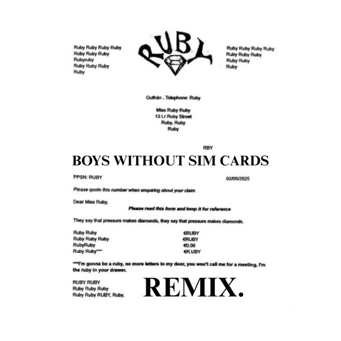 Ruby BOYS WITHOUT SIM CARDS REMIX | BOYS WITHOUT SIM CARDS X JEAN PACK ...