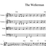 The Wellerman harmony + chords sheet music - string quartet, trio or duo