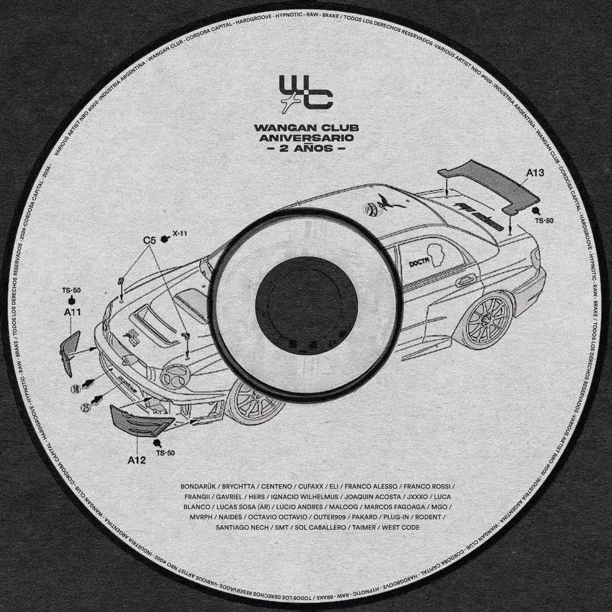 WC009: Wangan Club 2 Años Aniversario V.A | Wangan Club