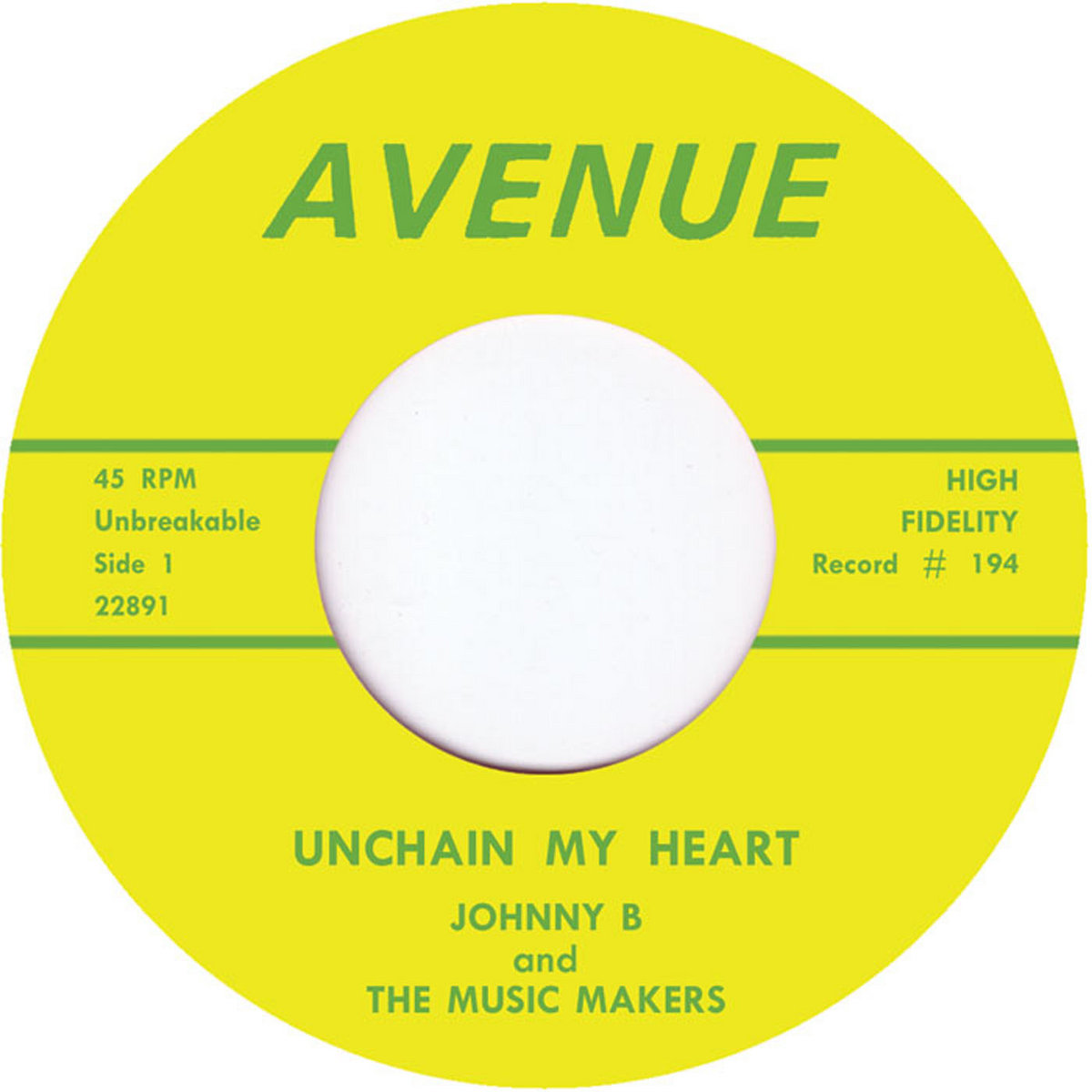Unchain My Heart JOHNNY & MUSIC MAKERS Tramp Records 45s