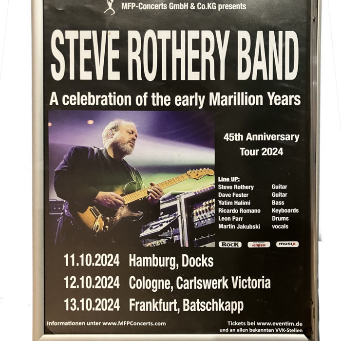 Steve Rothery Rack Steve Rothery Band - Live in Hamburg 2024 | Steve Rothery Band | Steve ...
