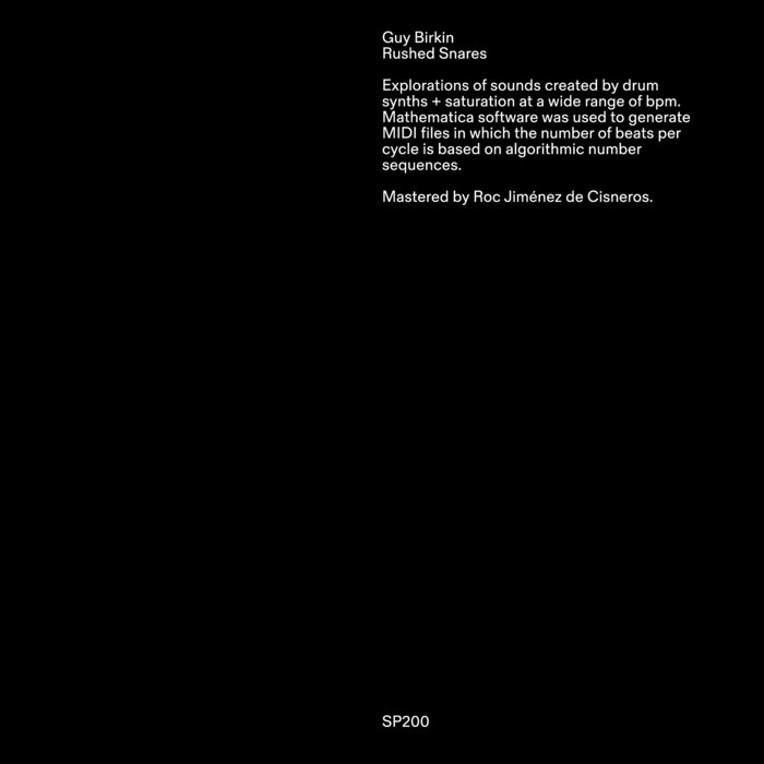Rushed Snares, by Guy Birkin