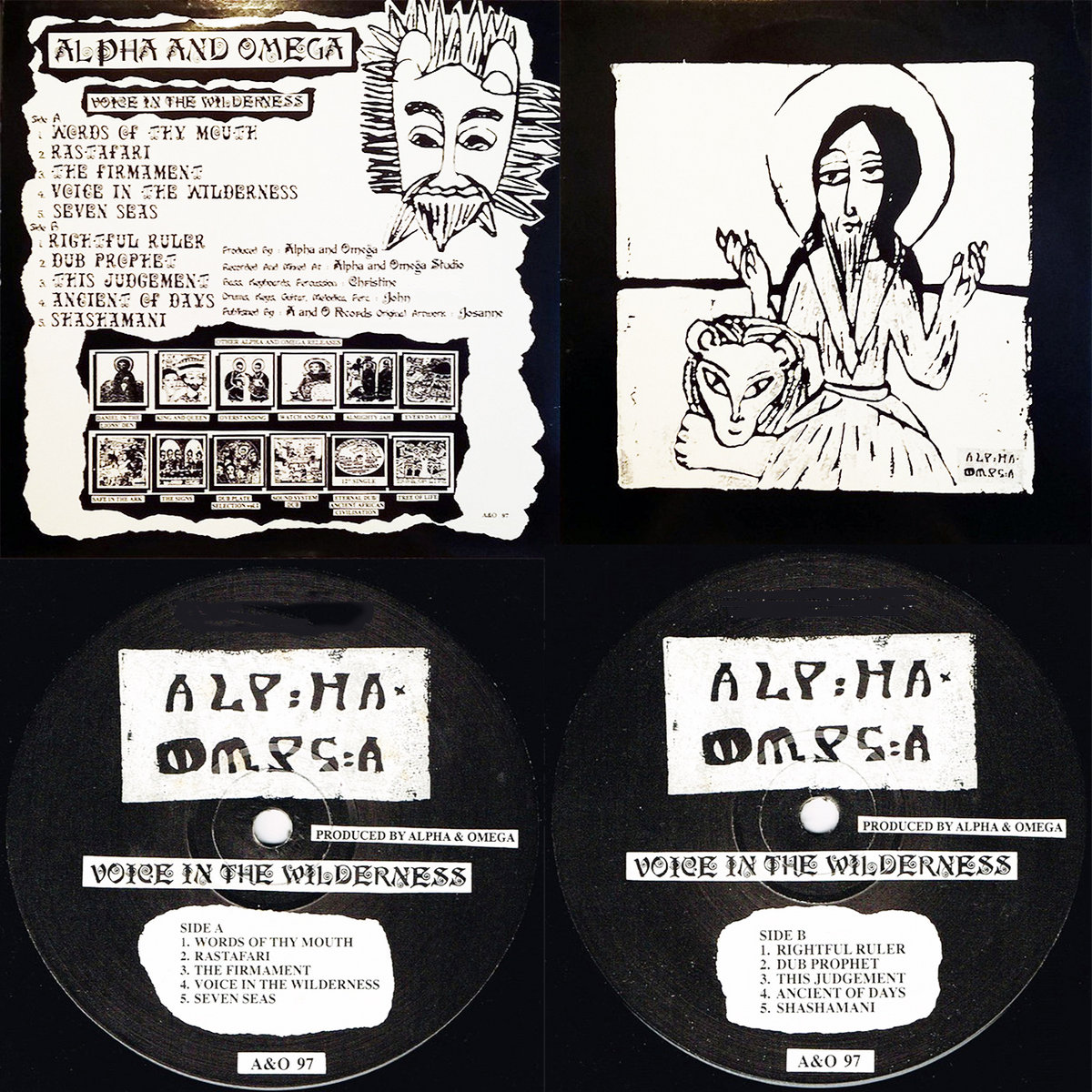 10” Alpha &amp; Omega Rastafari / Words Of Thy Mouth AO1002 Alpha &amp; Omega UK Vinyl /00200 Alpha & Omega - Rastafari / Words Of Thy Mouth 10