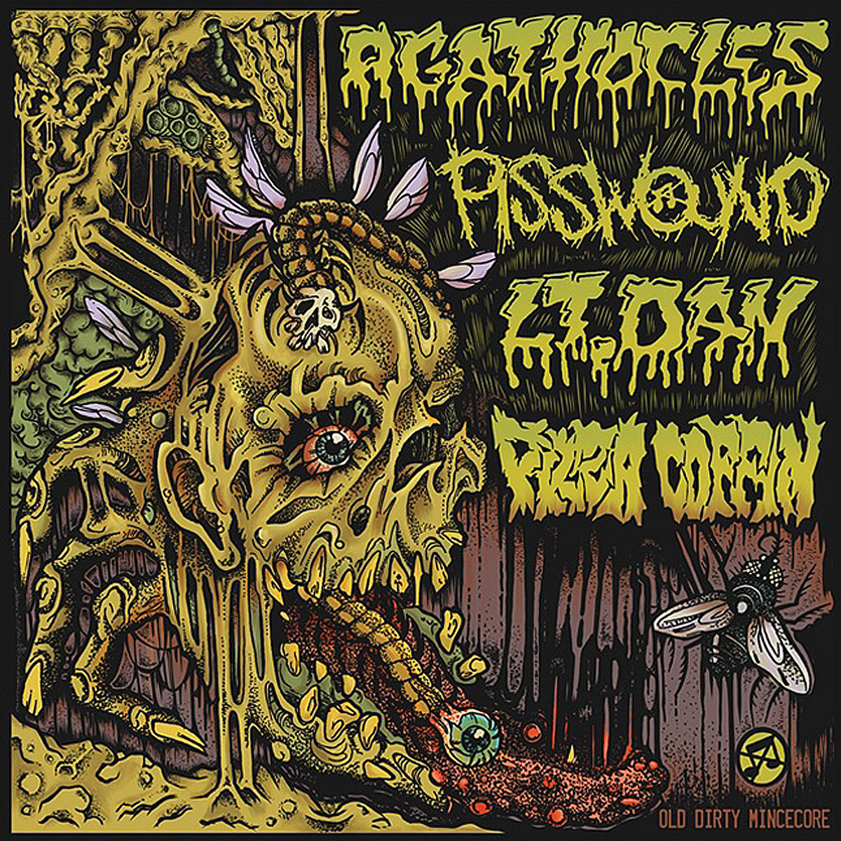 4 Way split - Old Dirty Mincecore ( Agathocles,Pisswound,LT.Dan