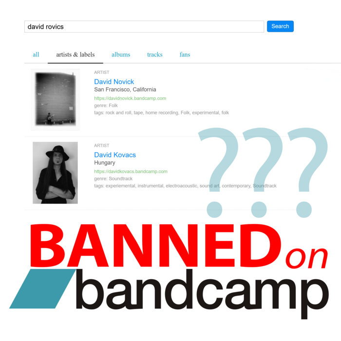 Shadowbanned on Bandcamp David Rovics