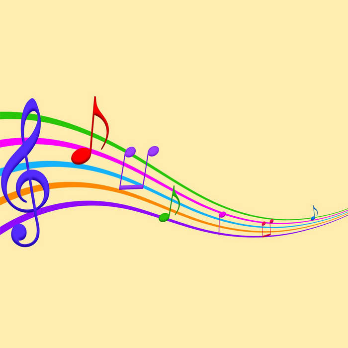 Ноты цветные картинки красивые для печати