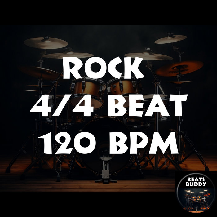 4/4 Drum beat - Rock 120bpm | Beats Buddy