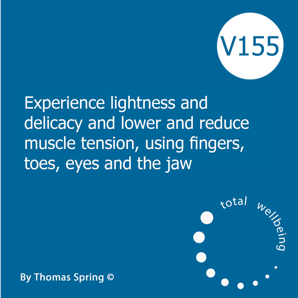 V155 Experience lightness and delicacy and lower and reduce muscle