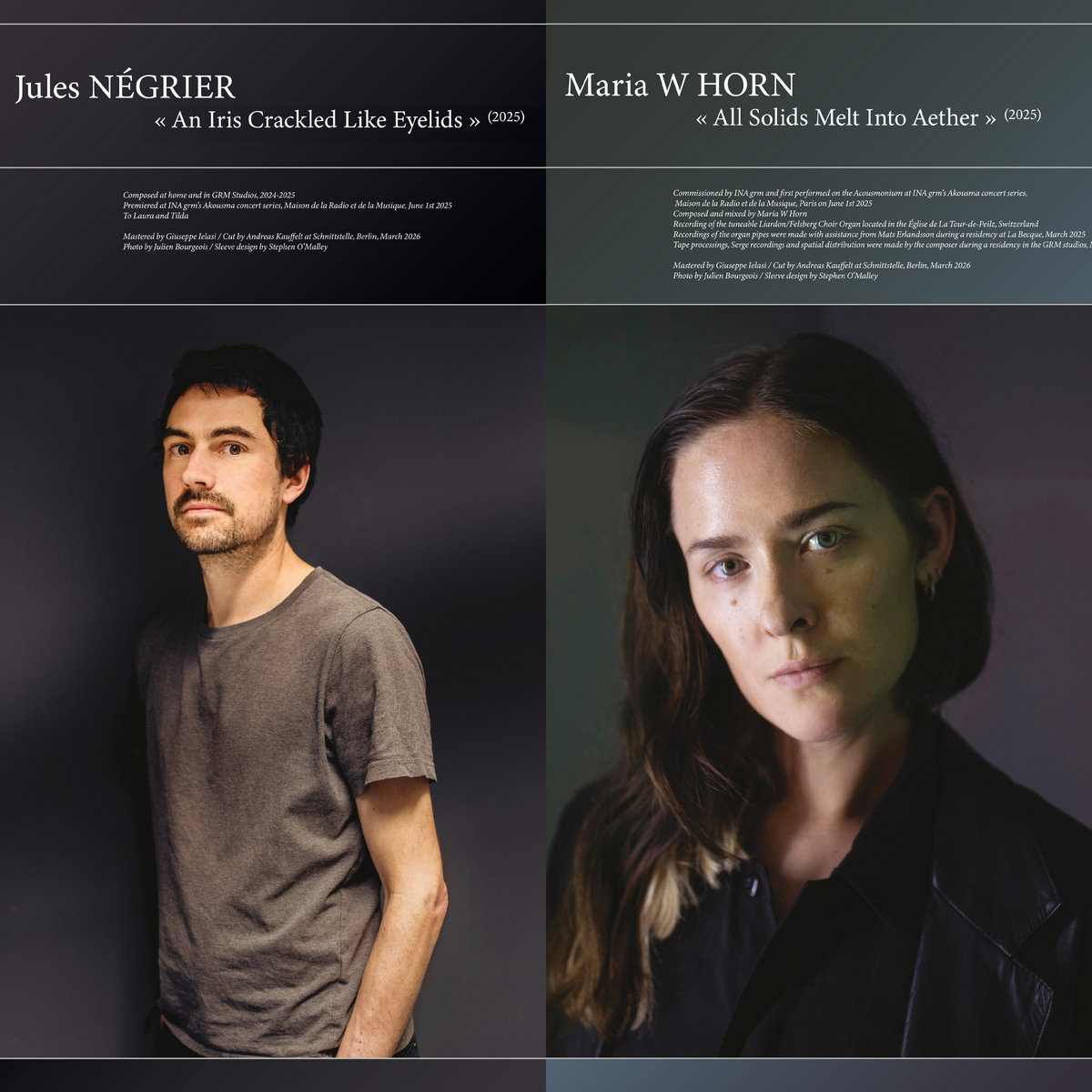 Jules Négrier / Maria W Horn An Iris Crackled Like Eyelids / All…(LP)