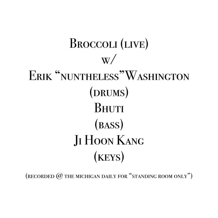 Broccoli & Friends (live - 2017) | Broccoli, nuntheless, Bhuti, Ji Hoon ...