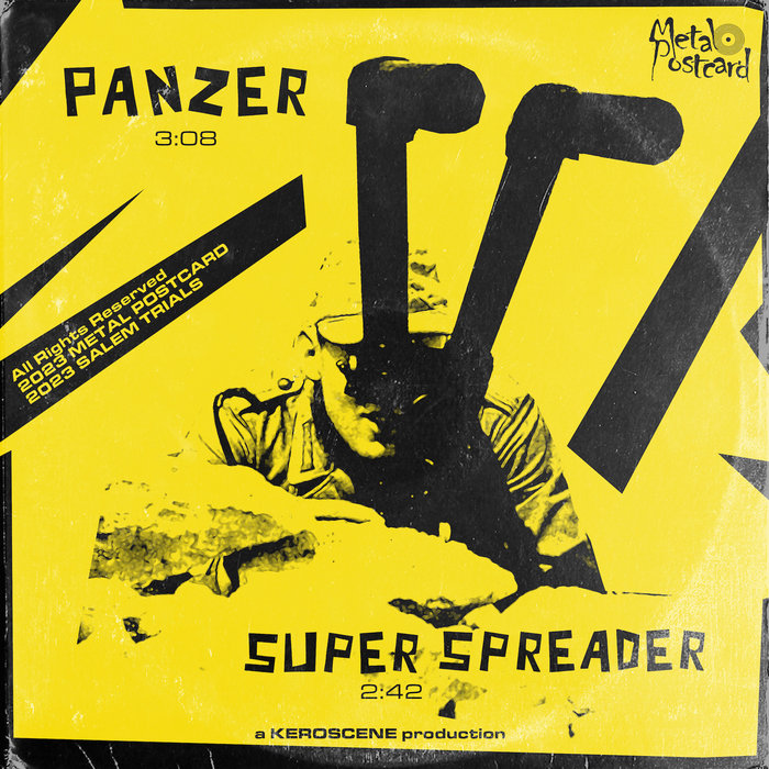 Super Spreader metal postcard records
