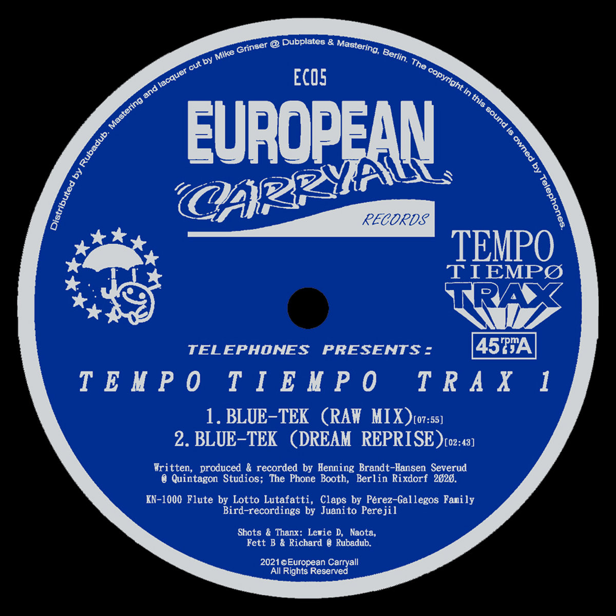 Tempo Tiempo Trax 1 | Telephones | European Carryall Records