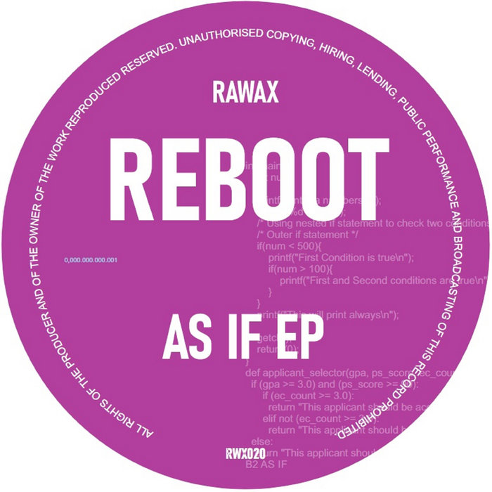 RV feat. Los Updates / Reboot レコード a1180728827_5.jpg