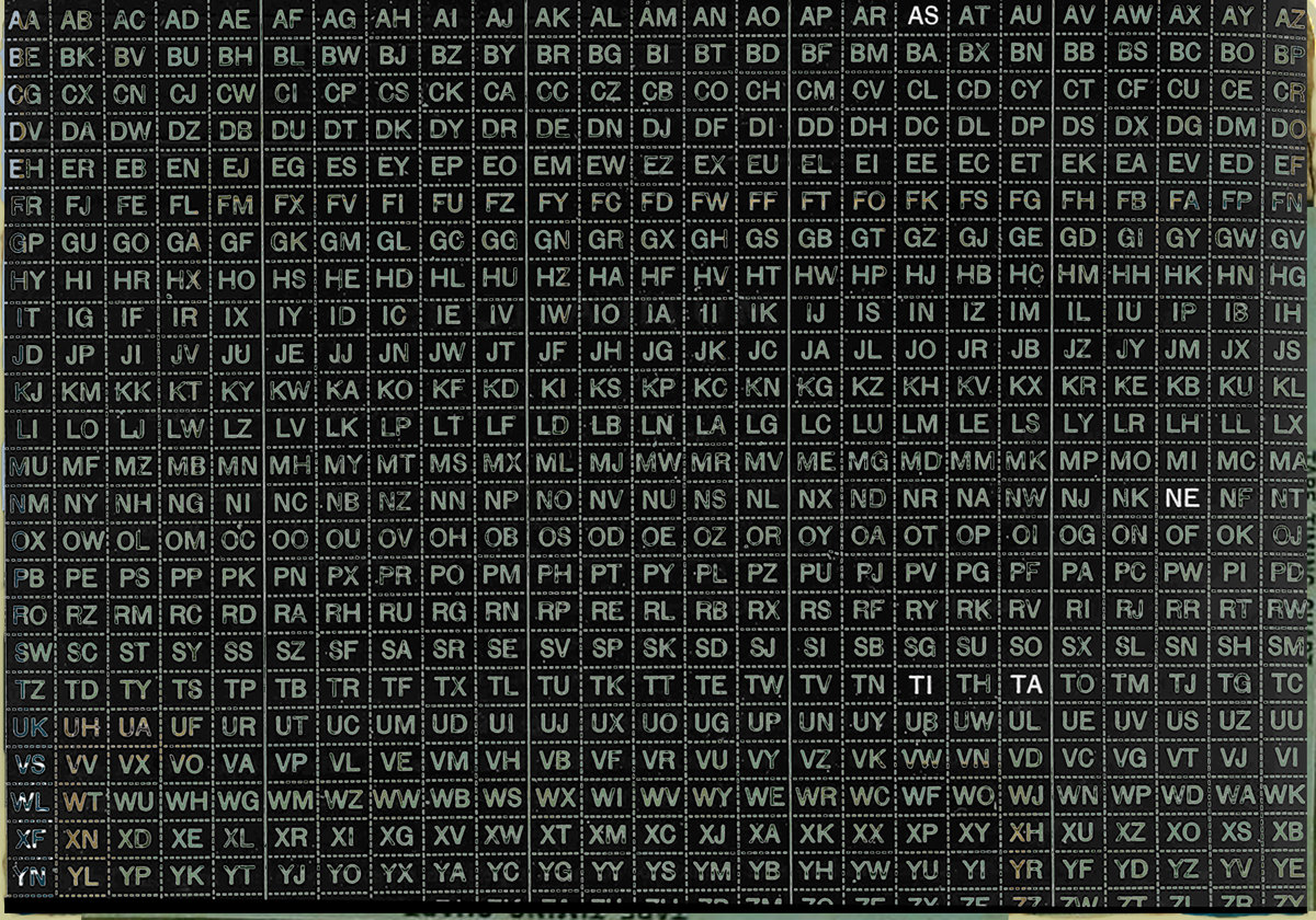 Kind of mutilation table | ASTATINE