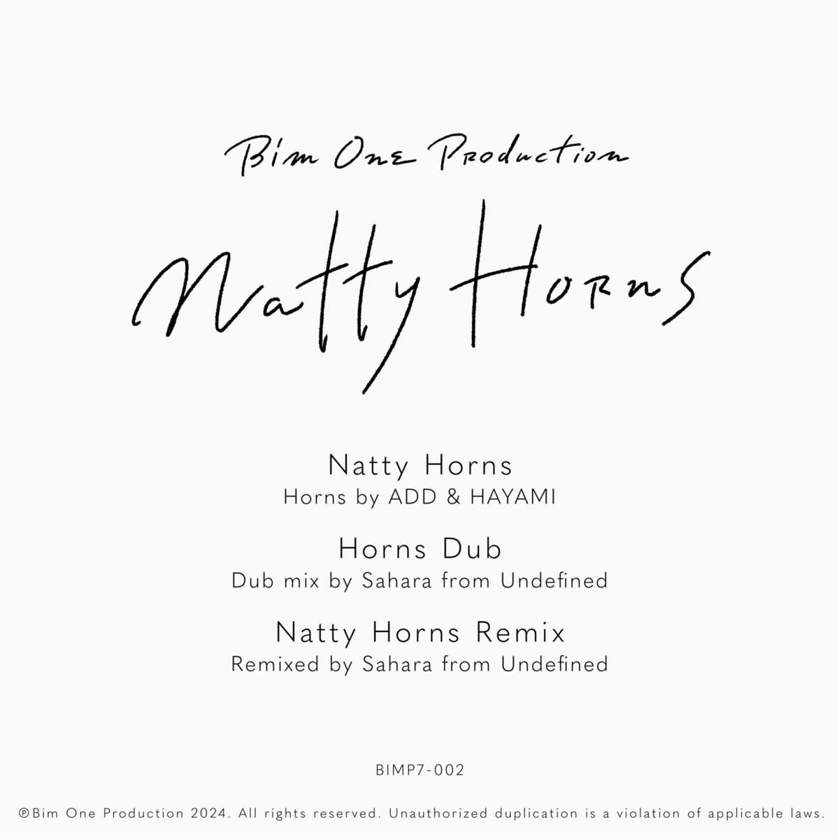 Natty Horns EP | Bim One Production