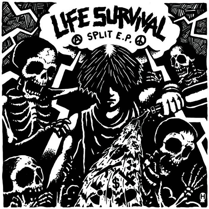 Life split. Instinct of survival band. instinct of survival logo. survival life.