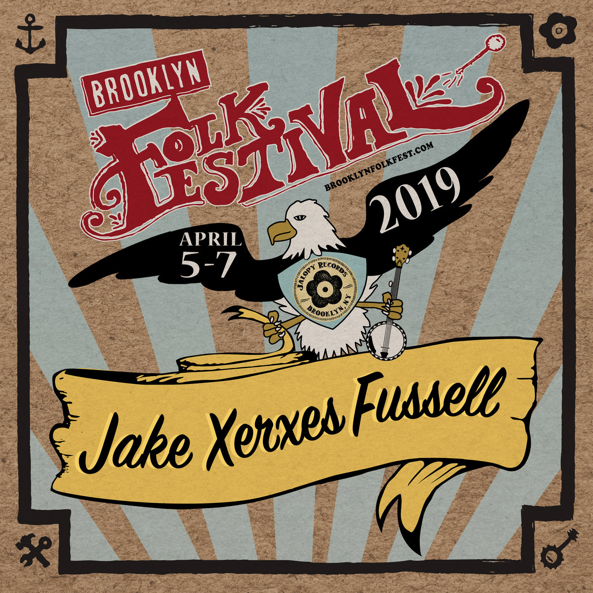At Brooklyn Folk Festival, 2019 Jake Xerxes Fussell Jalopy Records