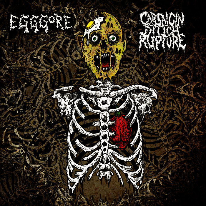 Digestive juices flowing into the abdominal cavity through cracks