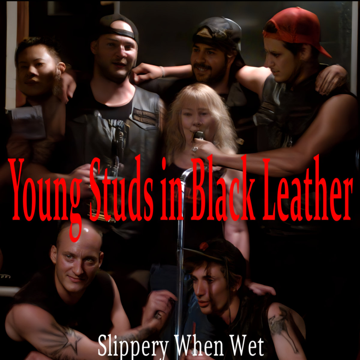 Young Studs in Black Leather