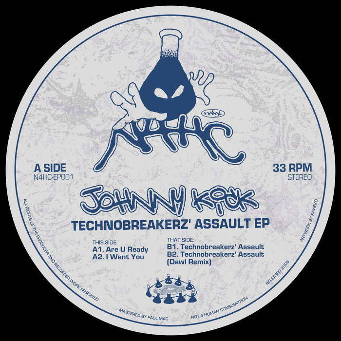 Pochette de Technobreakerz' Assault EP par Johnny Kick