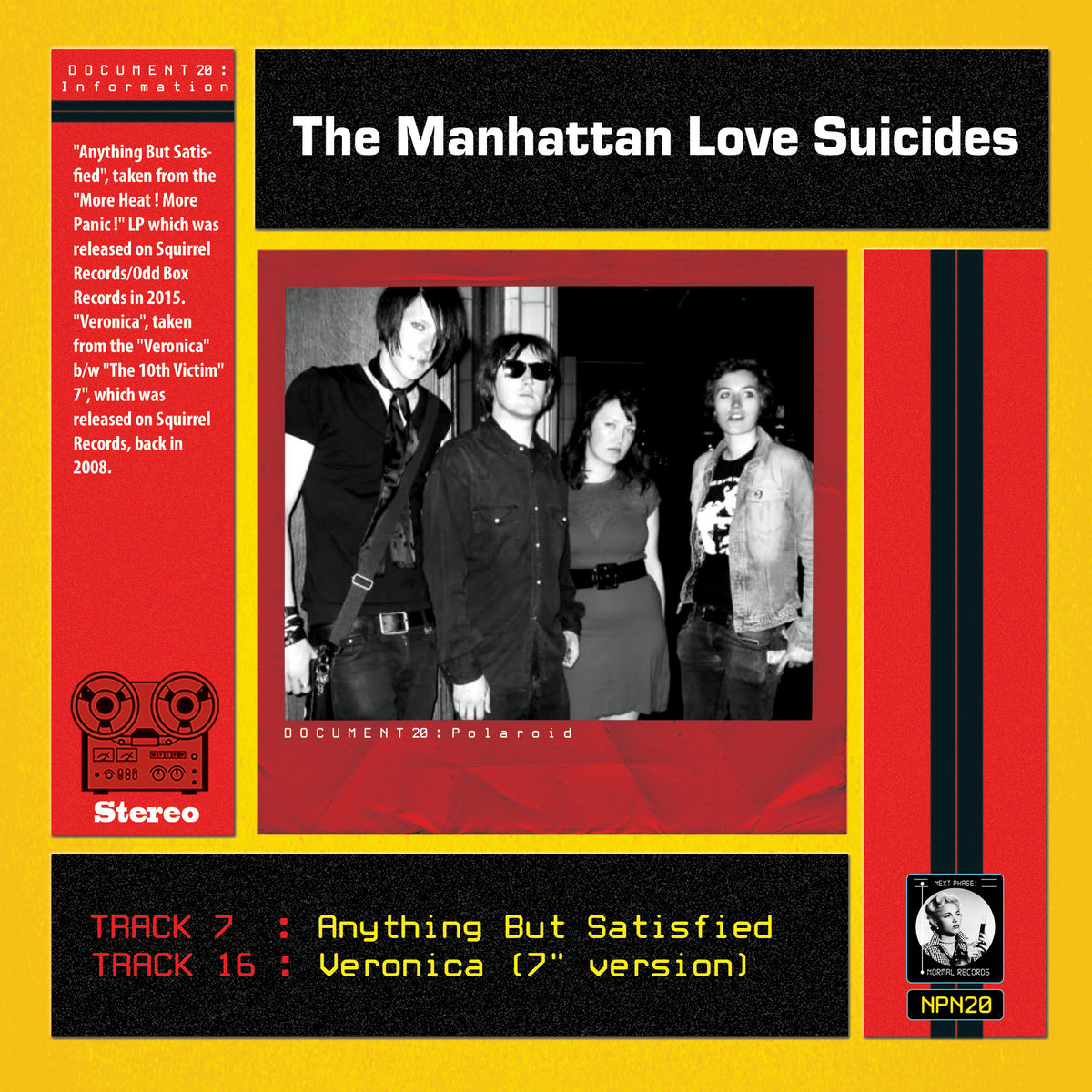 Veronica (7" version) The Manhattan Love Suicides Signals, Wires