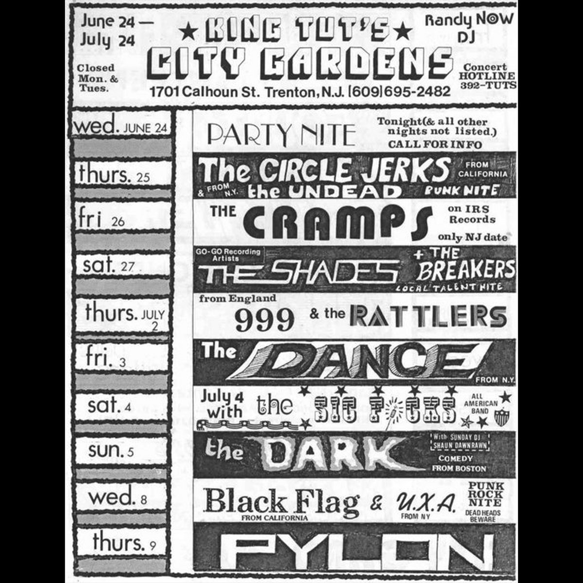 The Cramps Live At City Gardens - June 26, 1981 | The Cramps Live