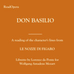 DON BASILIO - Le nozze di Figaro - Mozart