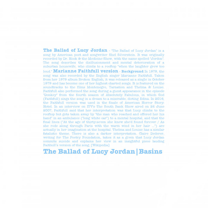 The Ballad Of Lucy Jordan Text Deutsch The Ballad of Lucy Jordan | Basins