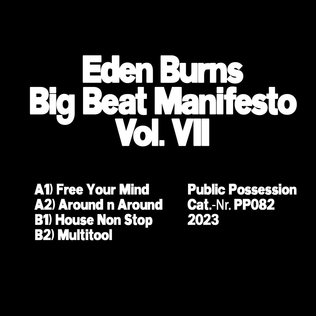 Big Beat Manifesto Vol. VII | Eden Burns