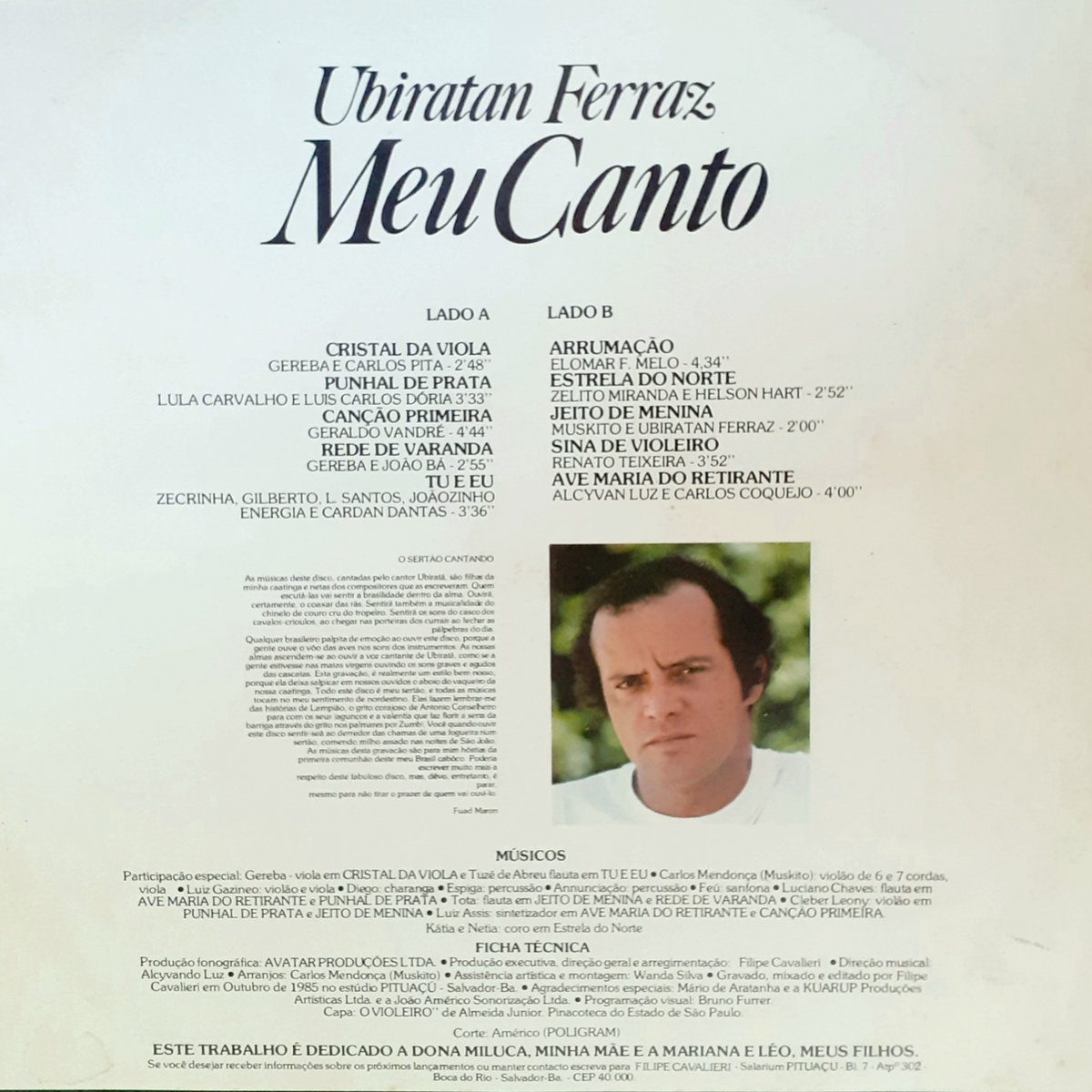 AVE MARIA DO RETIRANTE (Alcyvando Luz / Carlos Coquejo) | Ubiratan Ferraz