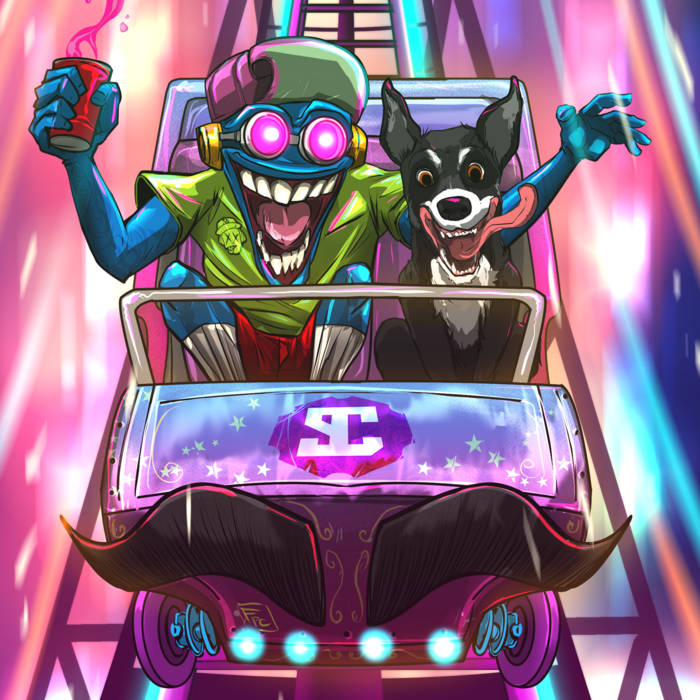 Mustache Ride Cartoon Pin Page