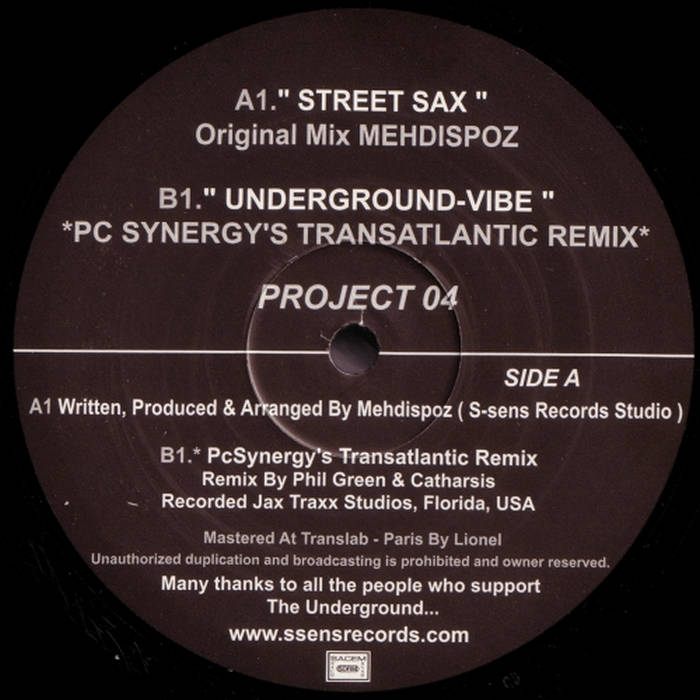 Street Sax Ep | Mehdispoz, Pc Synergy | S-sens Records / Mhd