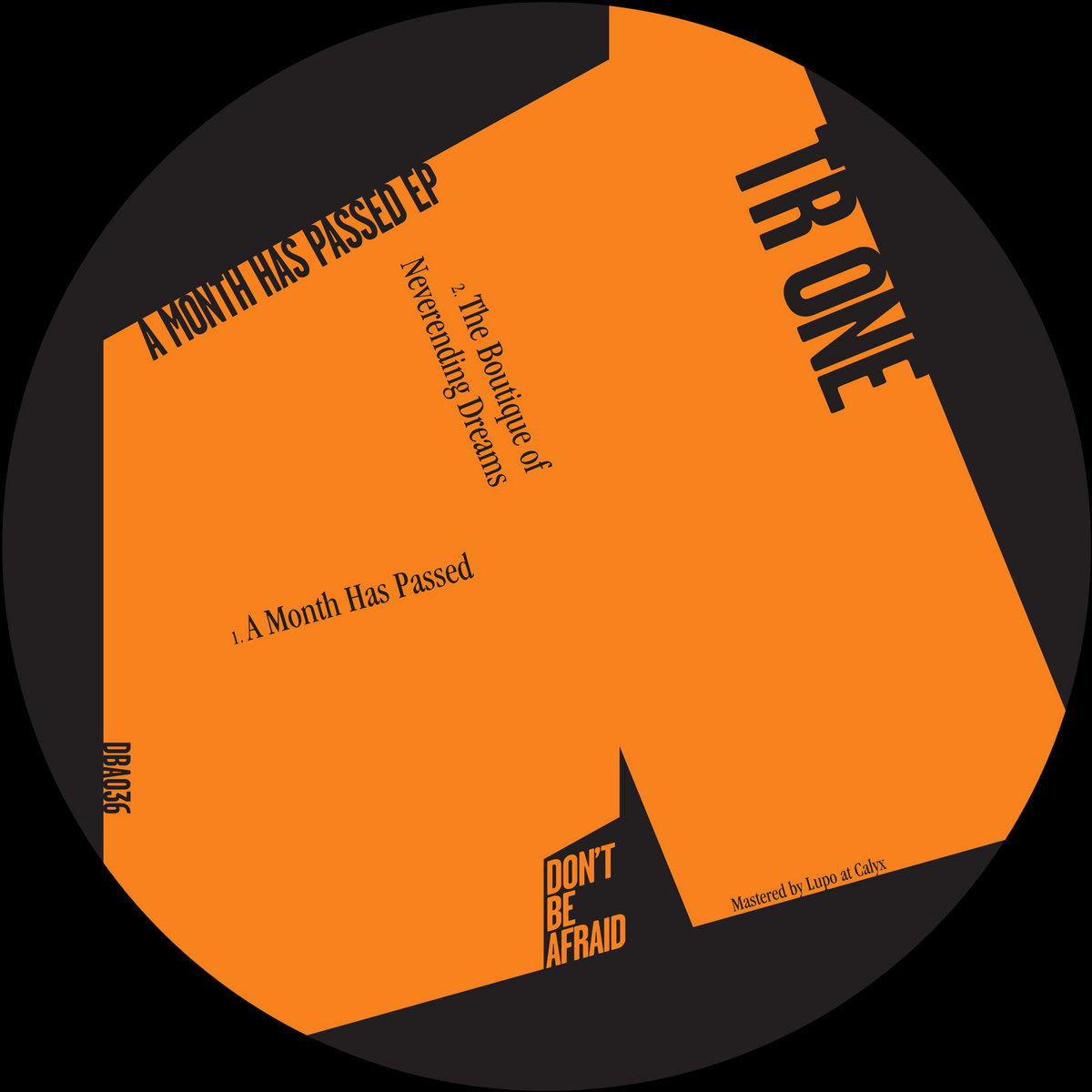 Tr One - A Month Has Passed EP cover