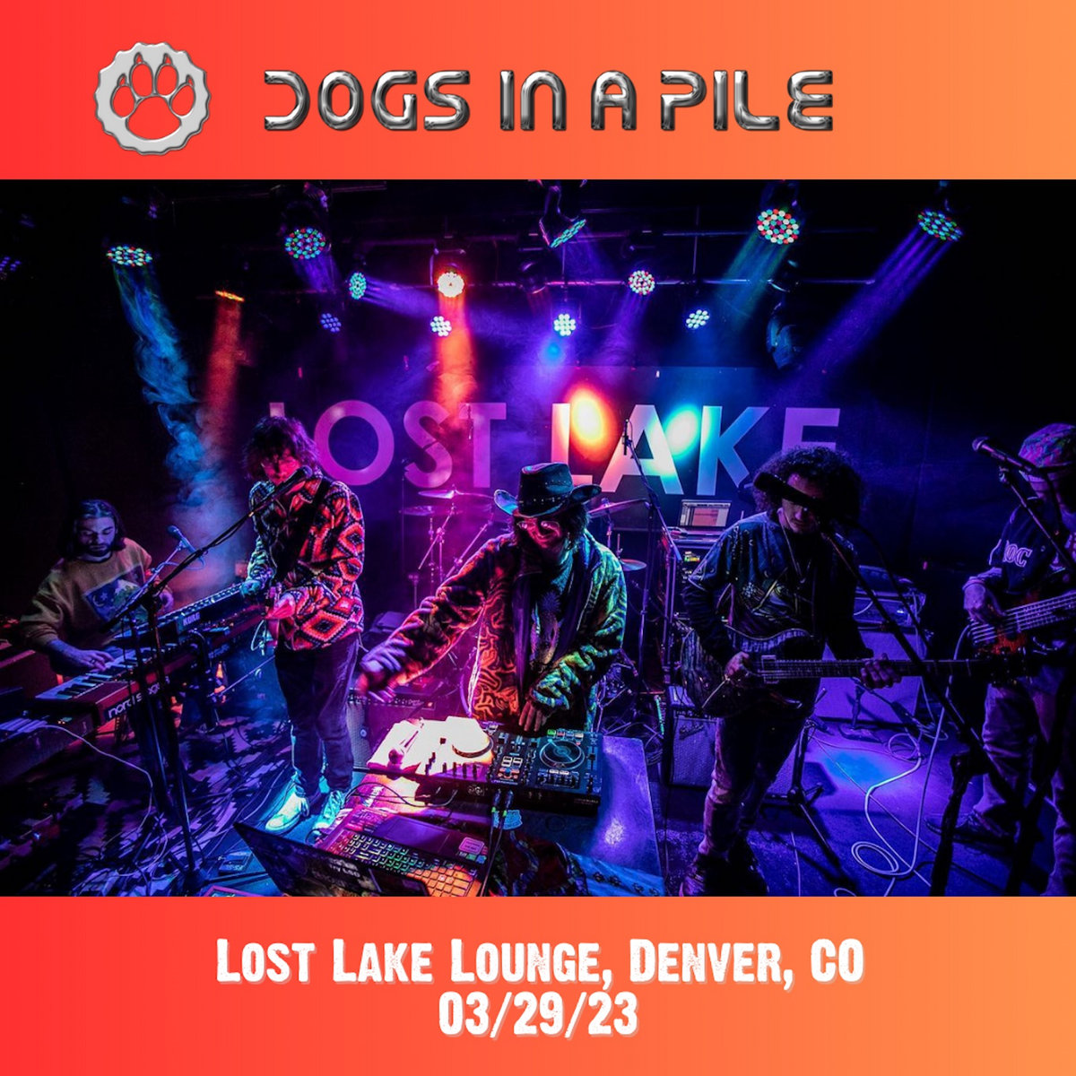 03/29/2023 Lost Lake Lounge, Denver, CO Dogs In a Pile