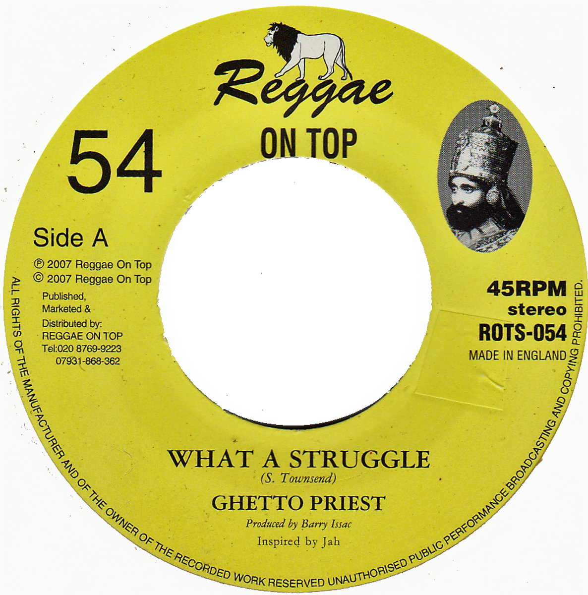 What A Struggle | Ghetto Priest | Reggae On Top