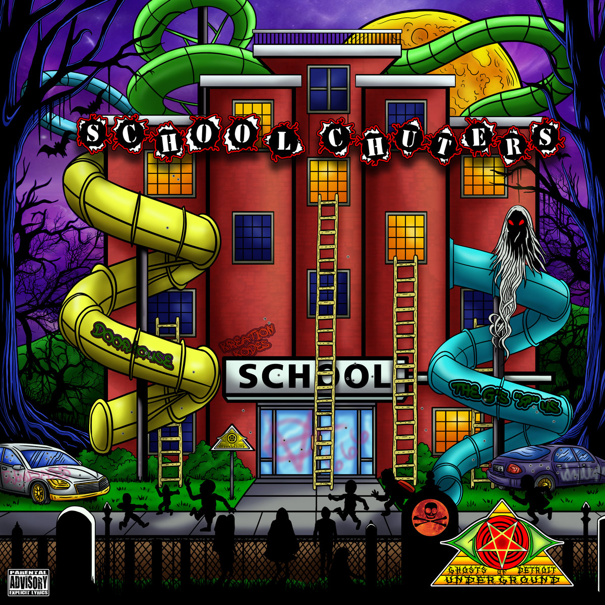 School Chuters LP Ghosts Of Detroit Underground Ghosts of Detroit