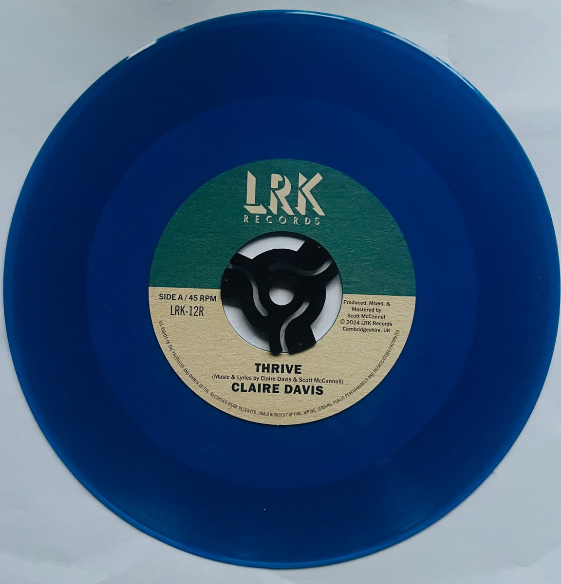 Thrive / Playground REISSUE 45 | Claire Davis | LRK Records